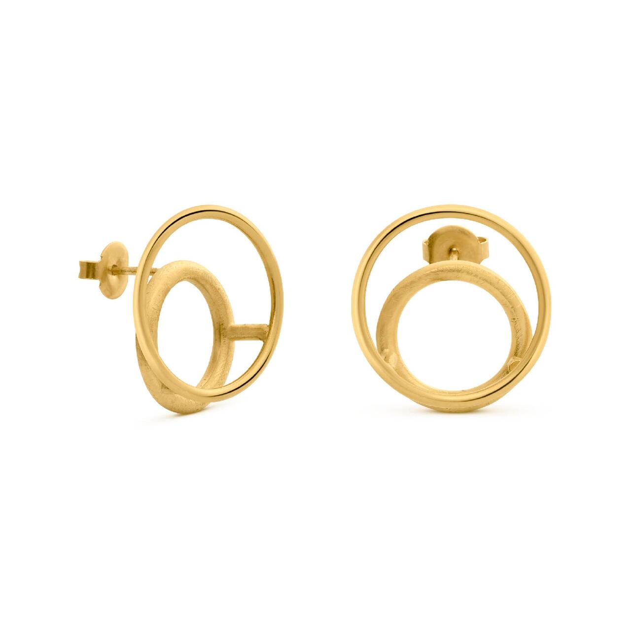 Rall Gold Earrings Medium - Dyrberg/Kern NZ