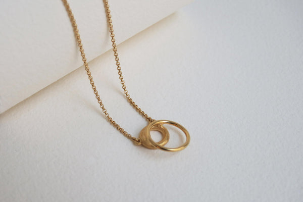Rall Gold Necklace Large - Dyrberg/Kern NZ