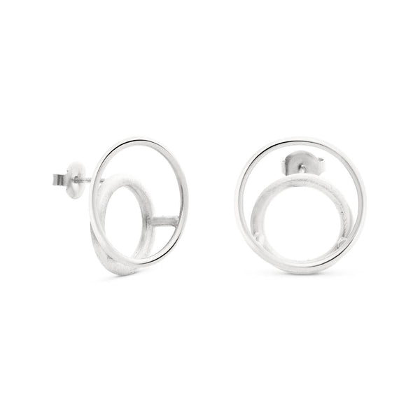 Rall Silver Earrings Medium - Dyrberg/Kern NZ