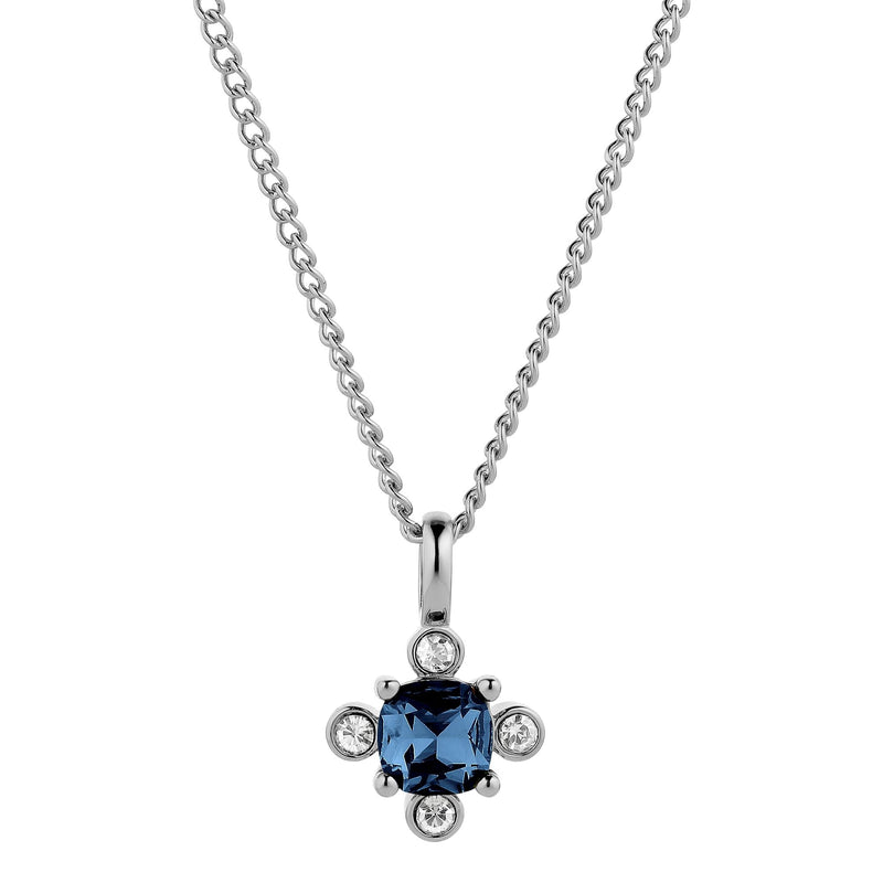 Rimini Shiny Silver Necklace - Royal Blue - Dyrberg/Kern NZ