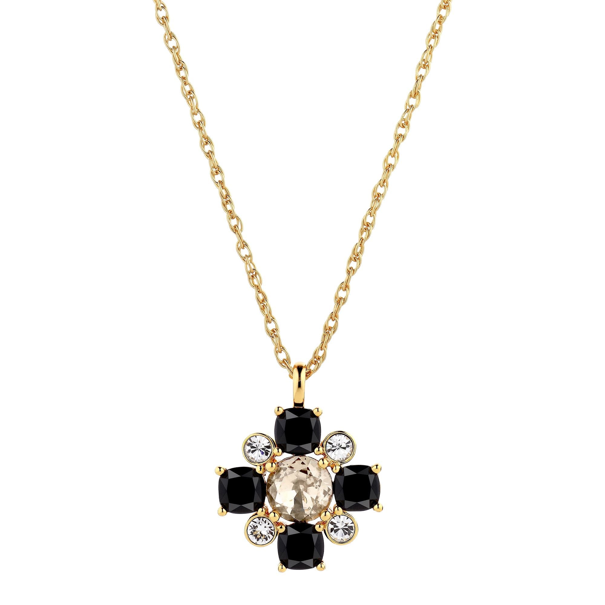 Sassi Gold Necklace - Black/Golden - Dyrberg/Kern NZ