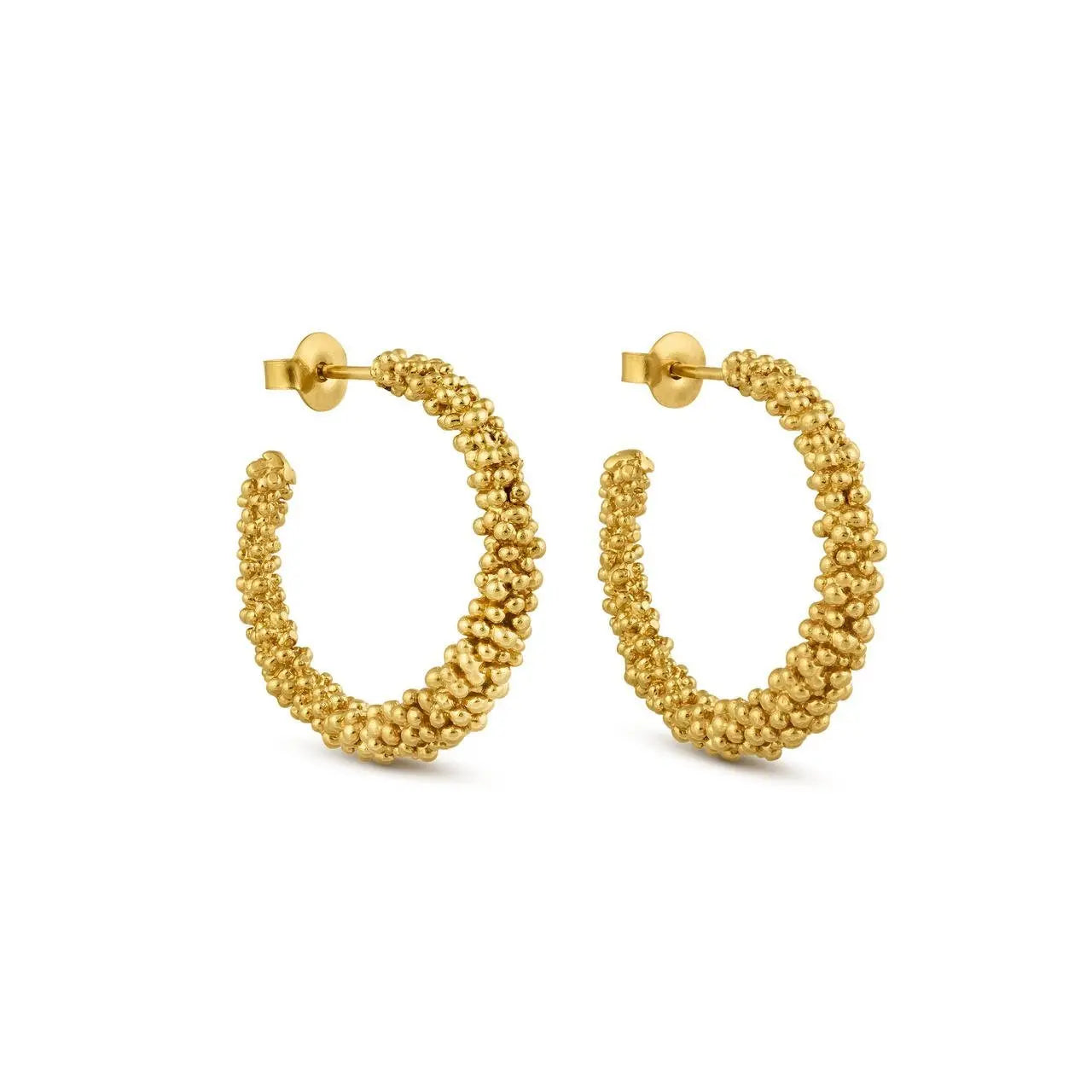 STARDUST LARGE GOLD HOOP EARRINGS - Dyrberg/Kern NZ