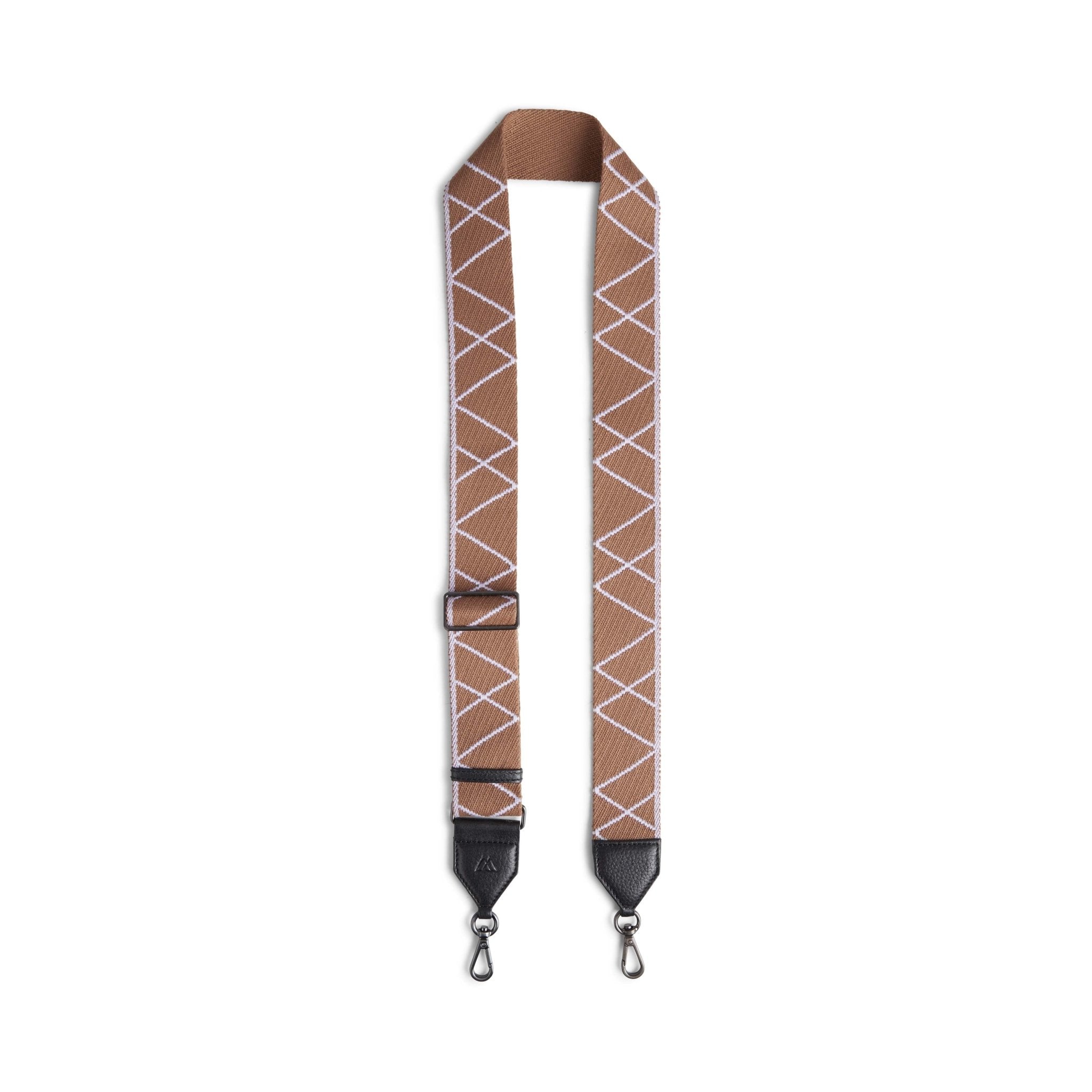 Taylor Guitar Strap, Black w/Caramel+Lavender - Dyrberg/Kern NZ