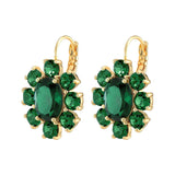 Valentina Gold Earrings - Green - Dyrberg/Kern NZ