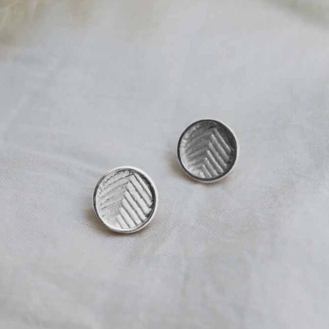 VAS SILVER STUD EARRINGS - Dyrberg/Kern NZ