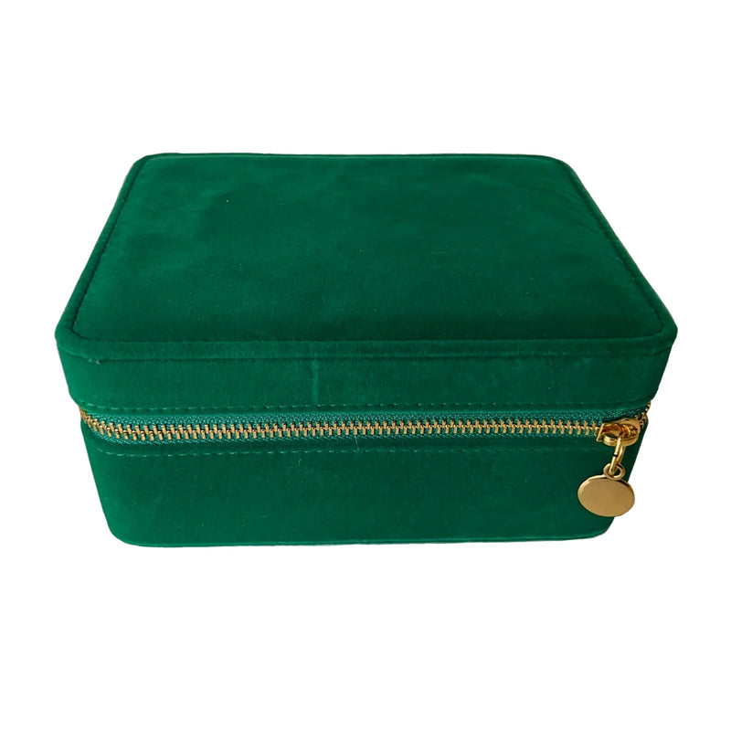 Velvet Jewellery Box with Gold Zipper - Dyrberg/Kern NZ