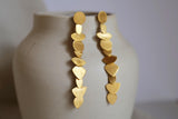 Venus Gold Stud Earrings Long Drop - Dyrberg/Kern NZ