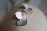 Venus Silver Stud Earrings Double Wide Drop - Dyrberg/Kern NZ