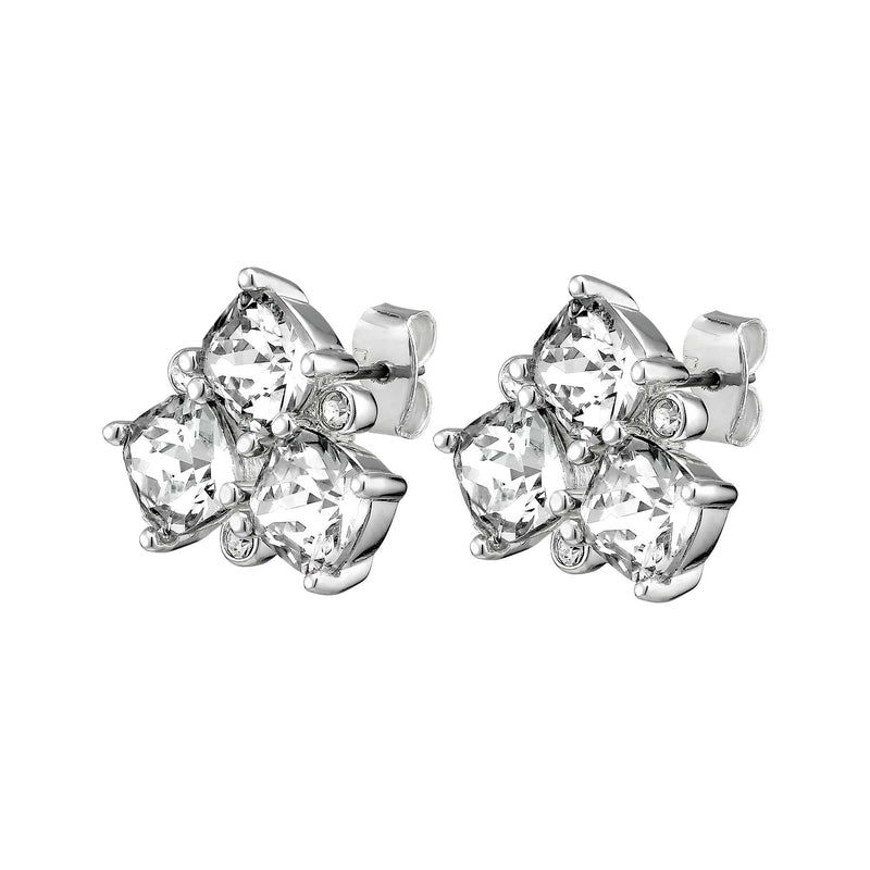 Viena Shiny Silver Earrings - Sale - Dyrberg/Kern NZ