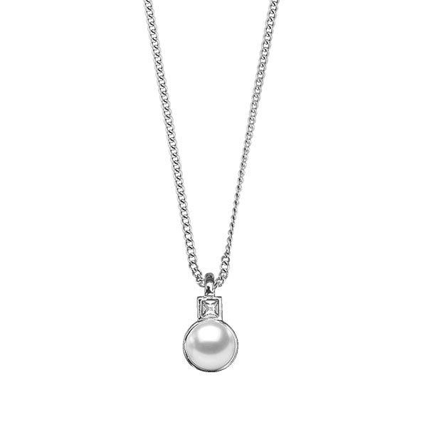 Zyra Shiny Silver Necklace - Dyrberg/Kern NZ